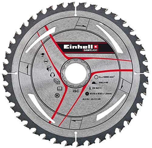 Einhell 4311109 HM-Dünnschnittblatt 210x30 40Z Stat. Sägen-Zubehör