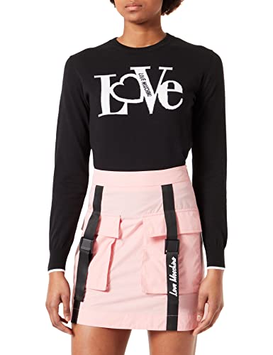 Love Moschino Womens Flared Skirt, PINK, 40