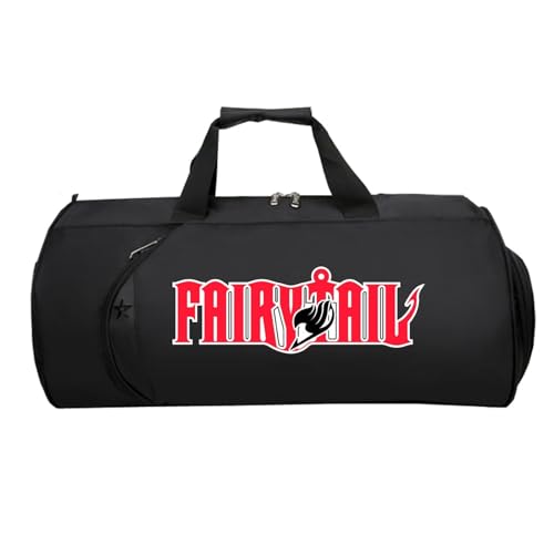 Fai-ry TA-il HandgepäCk Tasche, Faltbare Reisetasche Handgepäck Flugzeug, Reisetasche Weekendertasche füR Damen Herren Flugzeug(Black 5)