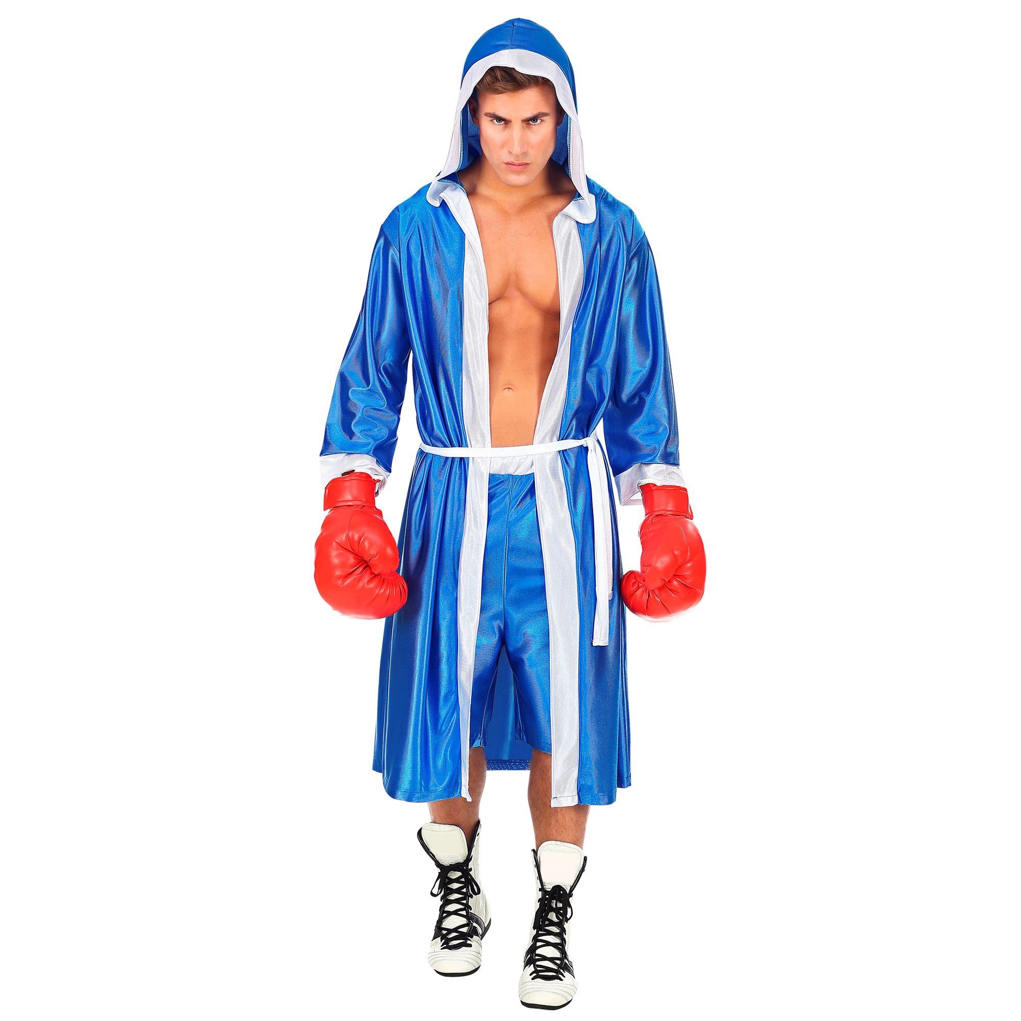 W WIDMANN MILANO Party Fashion - Kostüm Boxer für Herren, Kickboxer, Faschingskostüme, Karneval