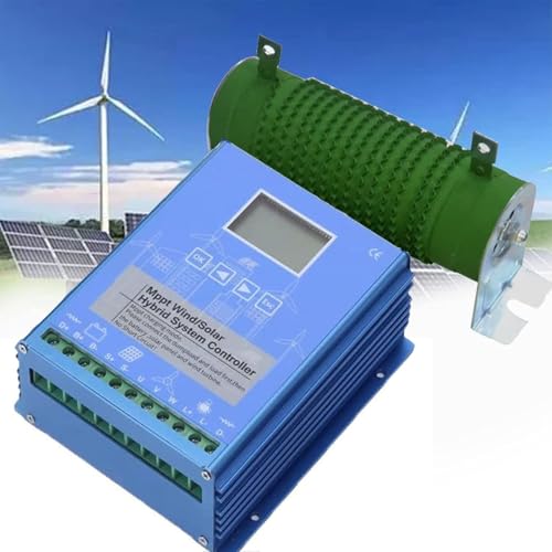 GLBMXDD 2800 W Wind-Solar-Hybrid-Laderegler, mit LCD-Display, 24 V/48 V automatischer Wind- und Solar-Laderegler, Windkraftzubehör, intelligenter Regler,1200w