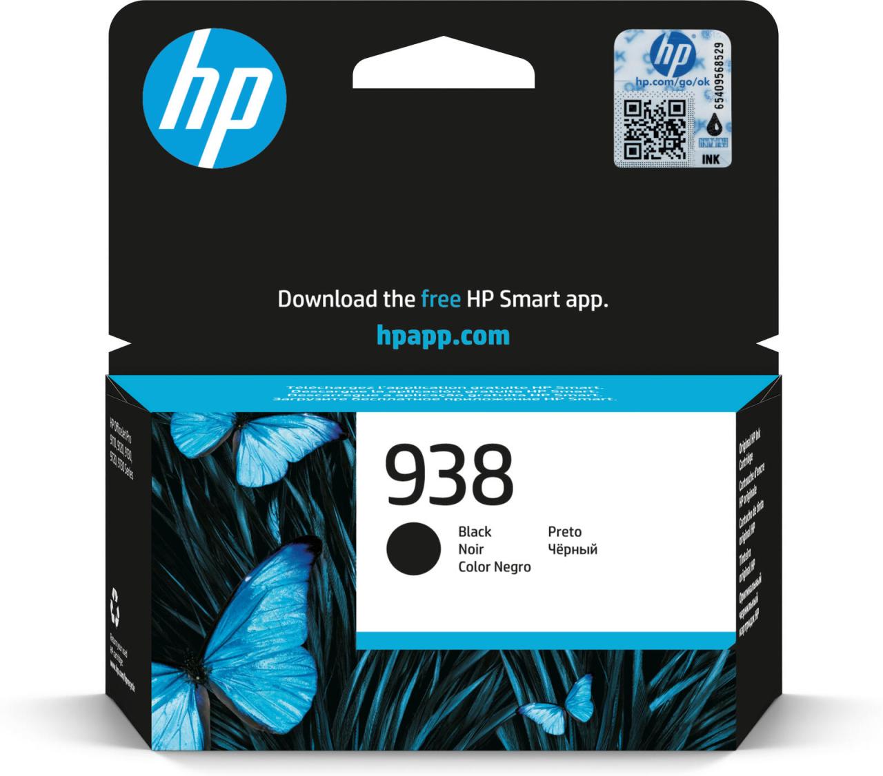 HP Original 938 Druckerpatrone - schwarz (4S6X8PE)