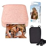 HP Sprocket Portable 2x3 Zoll Sofortbilddrucker (Rosa) Zink-Papierbündel