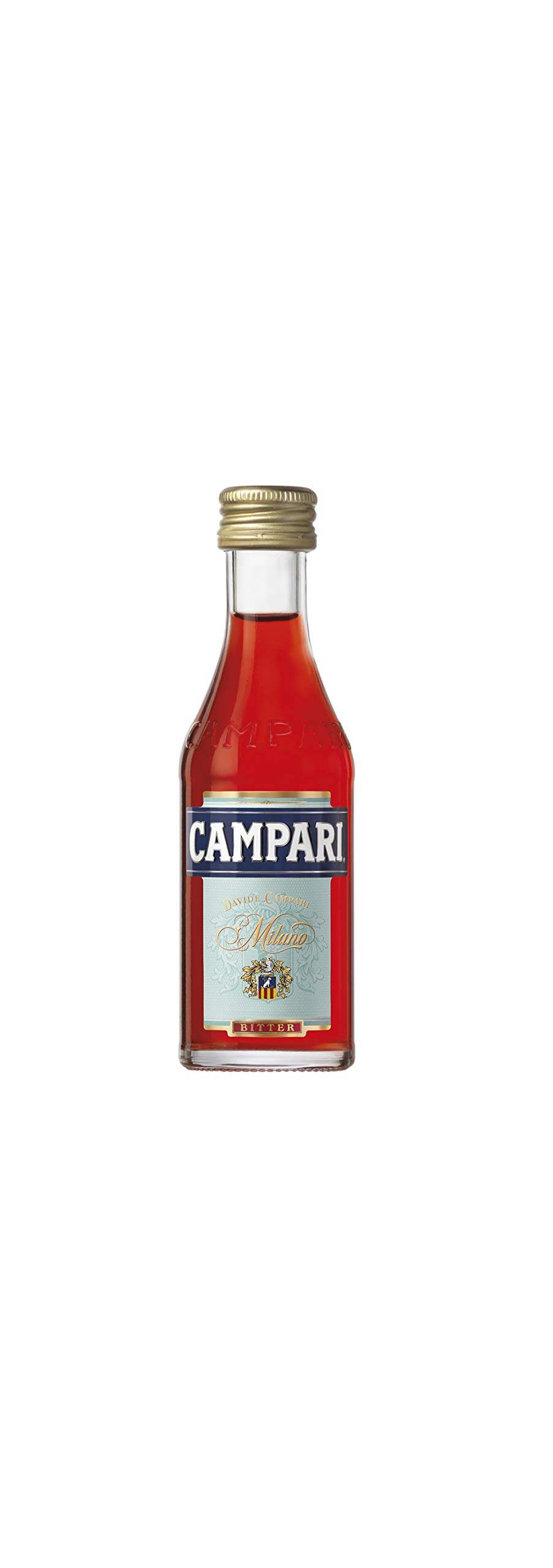 Campari Bitter Aperitif Miniaturen – Der italienische Aperitif Klassiker im Mini Format – Perfekte Basis für Cocktails und Welcome Drinks – Für spontane Anlässe und Dinner – 25 x 50 ml