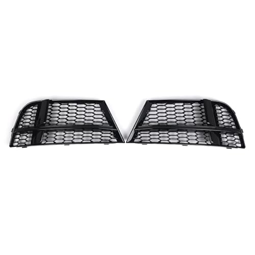 Frontgrills Für Für A3 8V Für S-LINE Für Limousine 17-19 Honeycomb Mesh Nebelscheinwerferabdeckung Auto Frontstoßstange Nebelscheinwerfer Kühlergrill Front Bumper Grille(Black-B)