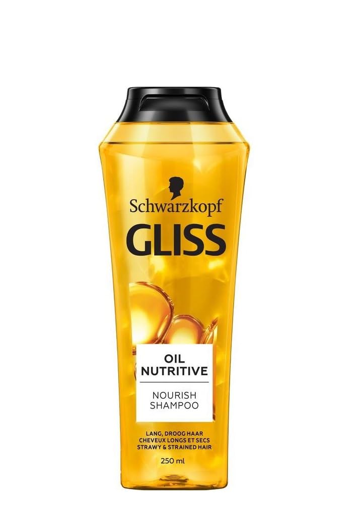 6er Pack - Gliss Kur Shampoo „Oil Nutritive“ – für langes, trockenes Haar – 250ml