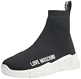 Love Moschino Damen Sneakers, Schwarz, 39 EU