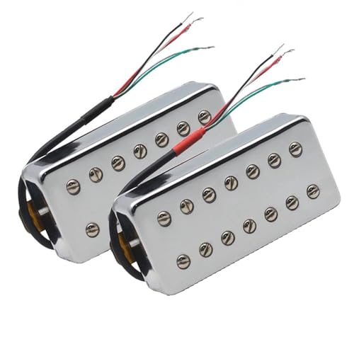 7-saitiger Gitarren-Humbucker, Chrom-Tonabnehmer, Schlitzschraube, Spulenteilung für E-Gitarre Single-Coil-Tonabnehmer (Color : One set)