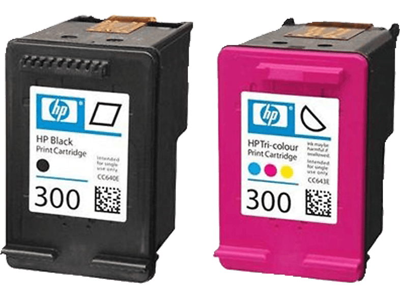 HP 300 Tintenpatrone Schwarz/Cyan/Magenta/Gelb (CN637EE)