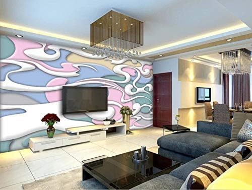 XLMING Architektonische Abstrakte Farbige Wolken Bild Küche Esszimmer Arbeitszimmer Wohnzimmer TV Hintergrund Wand 3D Tapete-200cm×140cm