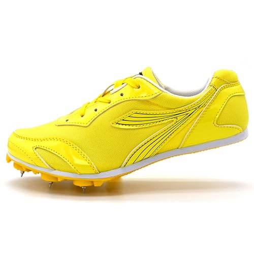 Zeihyeurus Leichtathletik Herren-Mittelstrecken-Laufschuhe Unisex-Leichtathletikschuhe Leichtathletik Spike Schuhe Track Spike Schuhe rutschfeste VerschleißFest Gelten Jungen MäDchen Damen Herren