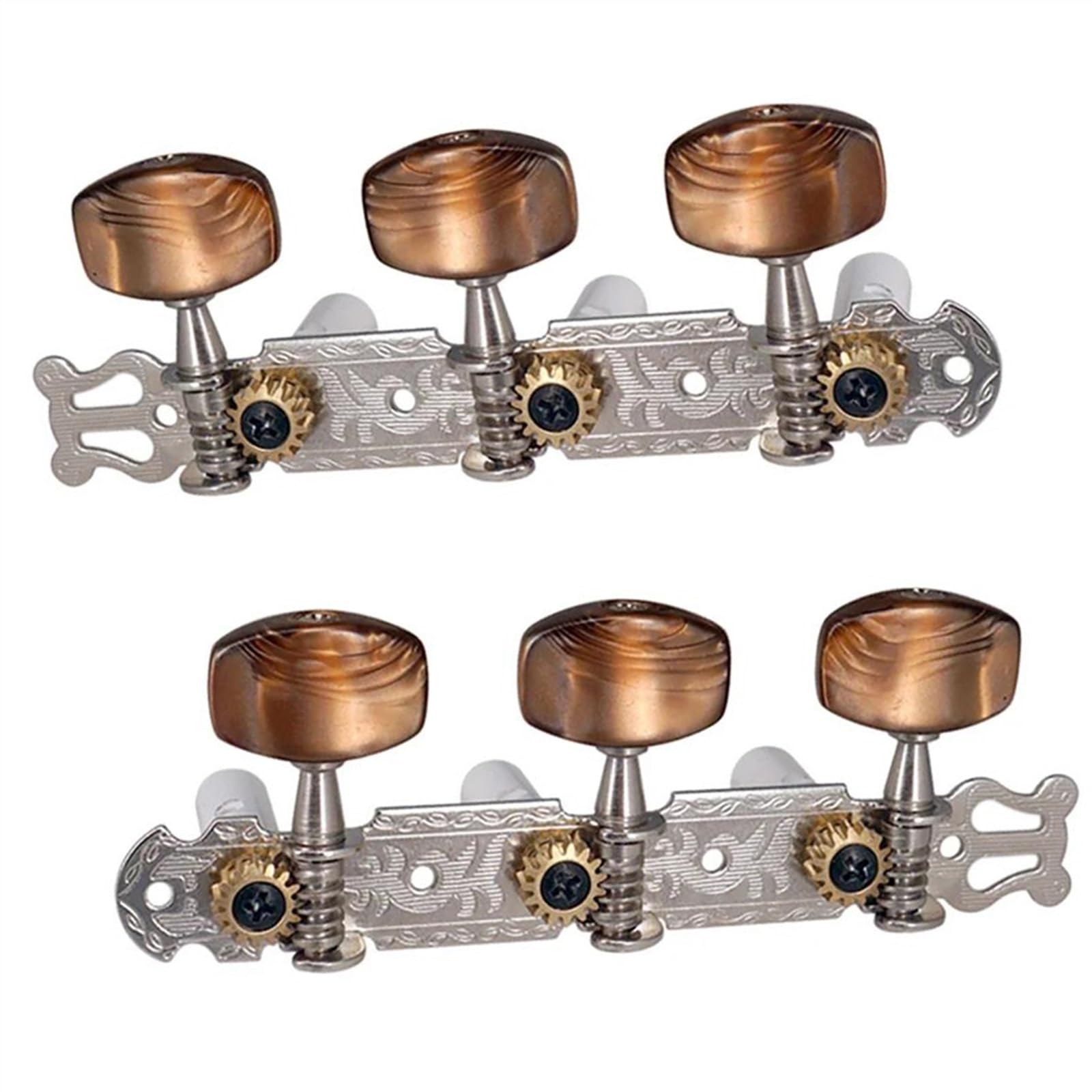 Strings Tuning Pegs Mechaniken Für Gitarre 2er-Pack langlebige klassische Akustikgitarren-Mechanik-Stimmkopfschlüsselnägel aus Metall für Gitarrenteile