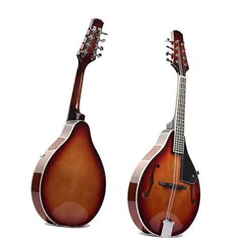 Mandolinen-Instrument Akustische Mandoline National Musical Instrument Mandoline Steel String Round Hole Mandoline (Color : 05)