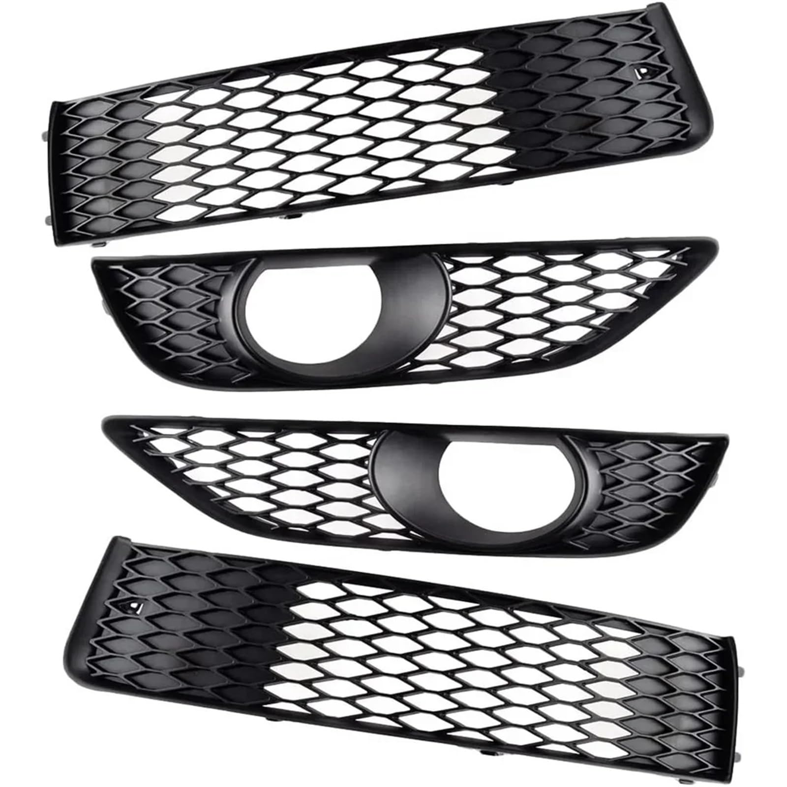 Frontgrills Für Für Q7 4L Für S-Line 2011-2015 Nebelscheinwerfergitter Renngrill Scheinwerfergitter Lampenabdeckung Auto Nebelscheinwerferabdeckung Front Bumper Grille(4pcs)