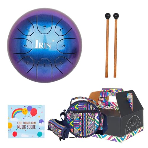 Schlitztrommeln Stahlzungentrommel 5 5 Zoll 8 Töne C Tasten Handpan Trommel Mit Trommelstöcken Tasche Schlaginstrument Für Yoga Handpan Trommeln Für Erwachsene Anfänger Stahlzungentrommel 8