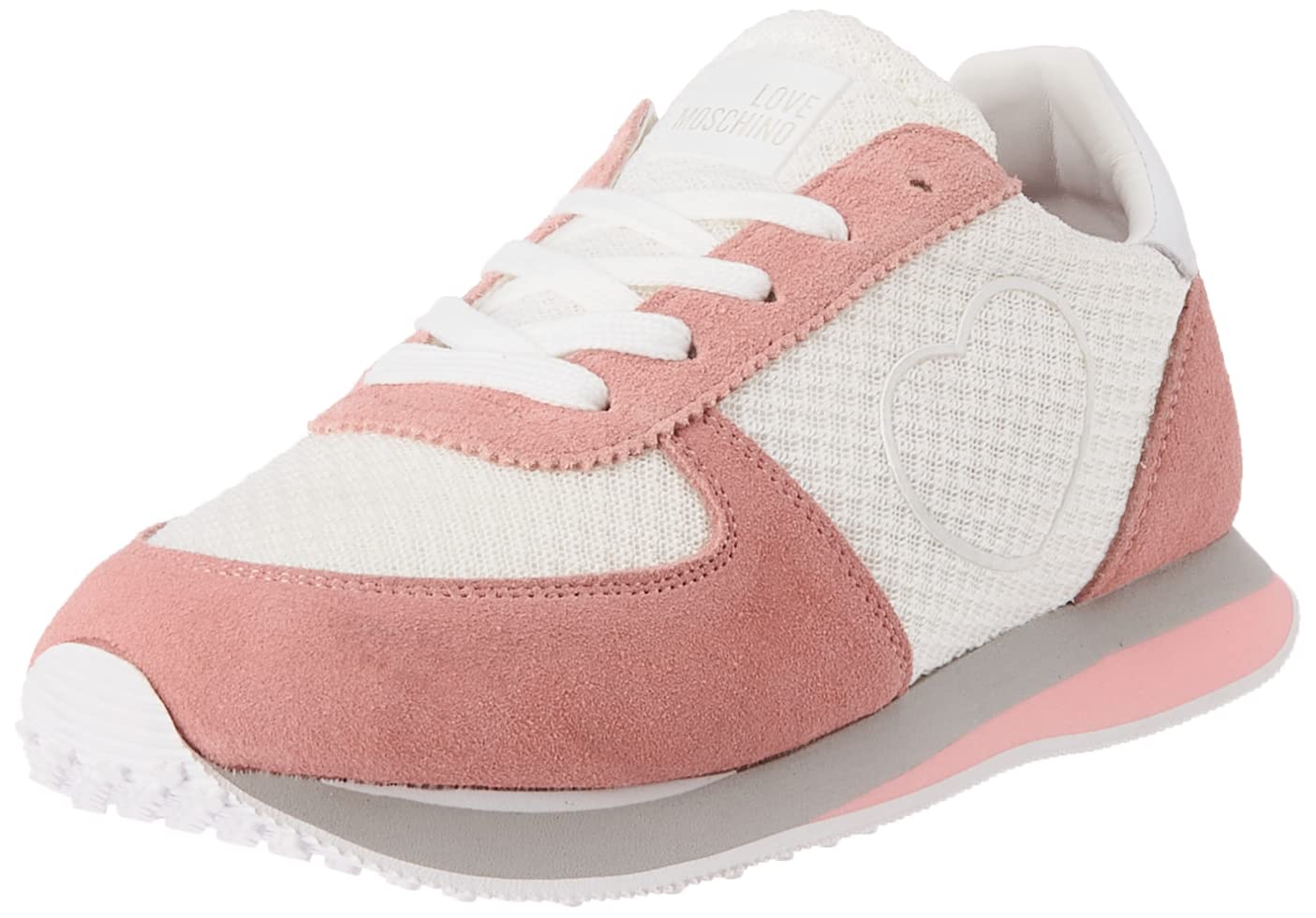 Love Moschino Damen Sneaker Oxford-Schuh, Weiß, 38 EU