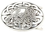 BELTINGER Gürtelschnalle Keiler 4,0 cm | Buckle Wechselschließe Gürtelschließe 40mm Massiv | LARP- und Mittelalter-Outfit | Silber