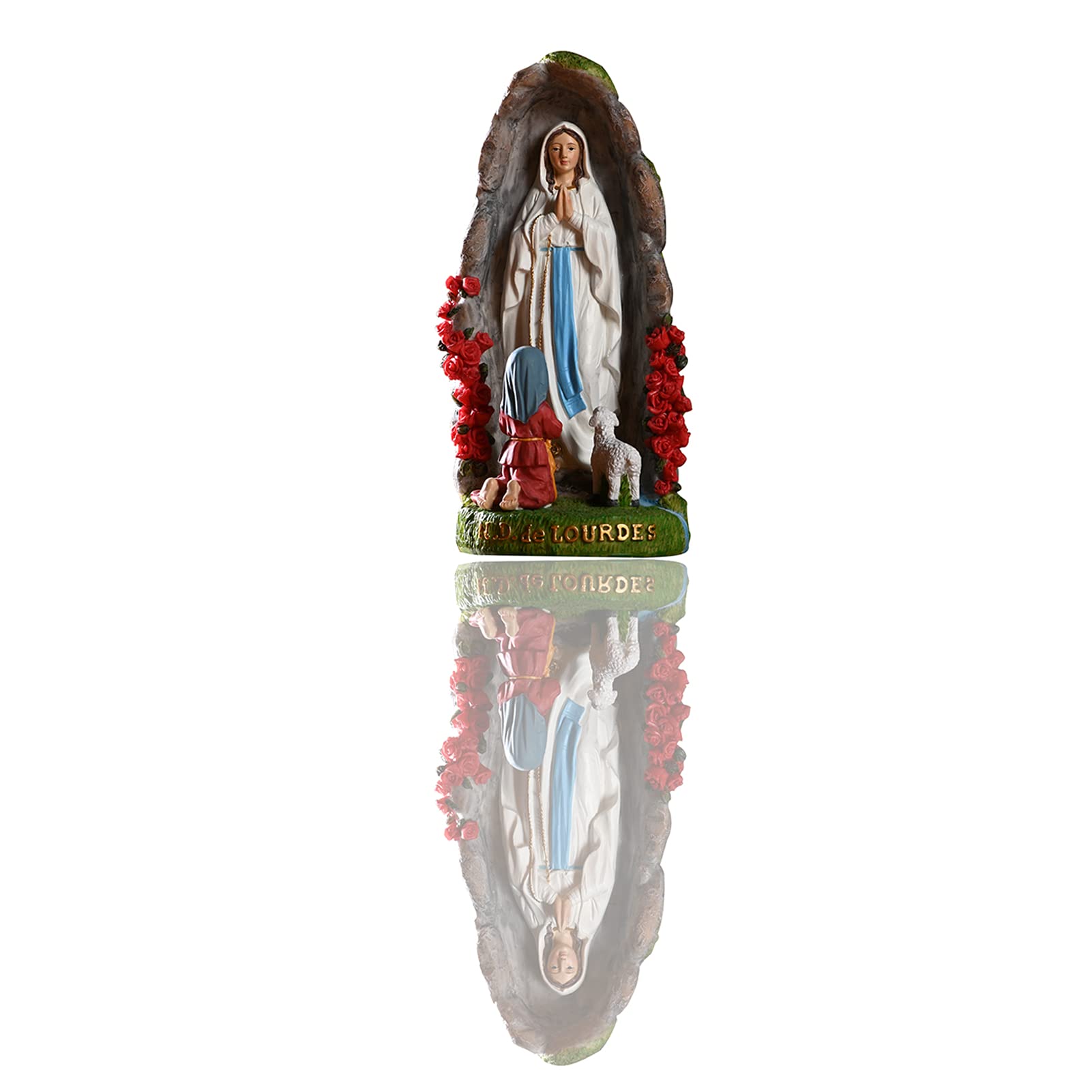 Uziqueif Maria Madonna Figur Deko Skulptur, Heilige Mutter der Jesus - 20cm Statue Groß Für Garten,Wohnzimmer Schlafzimmer Dekoration Skulpturen, Geschenkidee,madonna