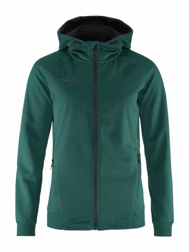 Craft ADV UNIFY FZ Hood | Kapuzenjacke Damen S | Opal | Recyceltes Polyester | Ergonomische Passform | Kapuze mit Kordelzug | 2 Taschen | Kapuzenpullover Damen | Sweatjacke Damen