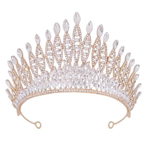 Zdprkqzvz Braut Kopfschmuck Mit Schimmernden Strasssteinen Bunten Kristallen Tiaras Für Hochzeiten Und Partys Eleganter Haarschmuck Für Frauen