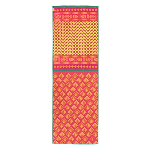 Bodhi Yogatuch Grip² – Art Edition (rot-gelb/Safari Sari)