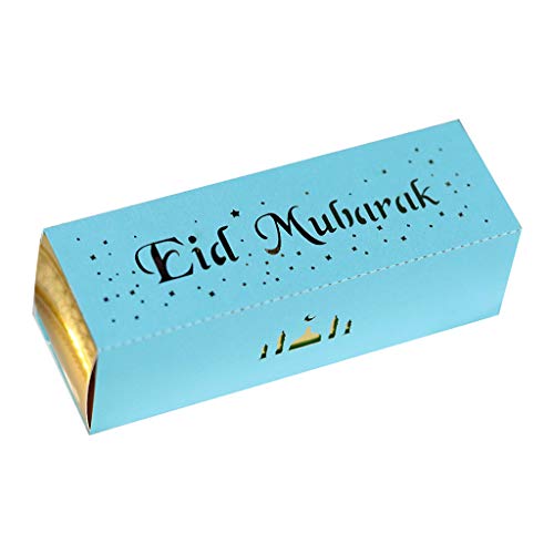 Schokoladen-Geschenkboxen, islamisches Festival, Happy Al-Fitr Event, Partyzubehör, 100 Stück