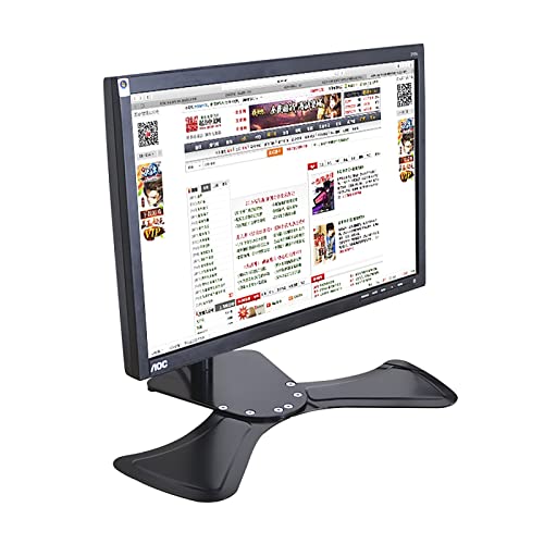 VSULZVNU Universal-TV-Ständer, Einzel-Monitorständer, höhenverstellbare Monitorhalterung, Schreibtischständer mit Metallsockel, passend für 15 bis 27 Zoll LCD-Computermonitore (Größe: 30 cm), 40 cm