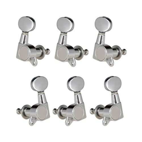 Strings Tuning Pegs Mechaniken Für Gitarre Gitarrensaiten-Stimmstecker, Stimmgerät, versiegelter Maschinenkopf, Stimmgerät, Stimmschlüssel (Color : 3)