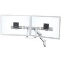 ERGOTRON HX Dual Monitor Arm in Weiß - Wandhalterung mit patentierter CF-Technologie für 2 Bildschirme bis 81,30cm (32) , 29.2cm Höhenverstellung, VESA Standard (45-479-216)