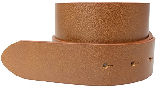 BELTINGER Wechselgürtel aus Vollrindleder mit Druckknöpfen 4 cm | Druckknopf-Gürtel für Damen Herren 40mm | Leder-Gürtel ohne Schnalle 4cm | Tabac 100cm