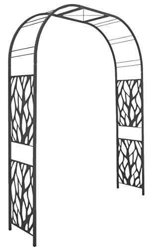 Louis Mühle Arche Stahlblech Décor pflanzlich, Erziehungsberechtigten Tube Quadrate, Schiefer, 195 x 50 x 250 cm, 5051