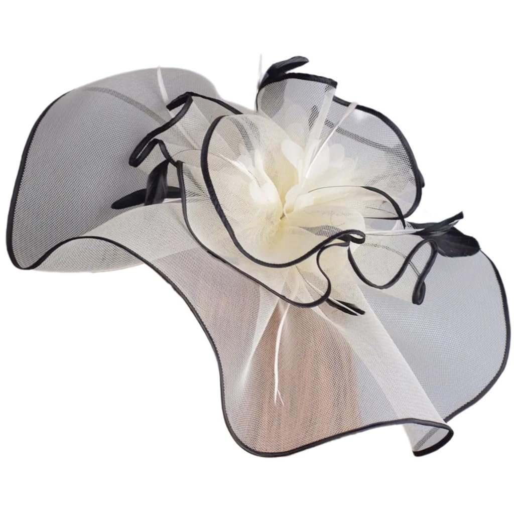 Qsvbeeqj Fascinator Haar Clip Für TeaParty Frauen Fascinator Haarnadel Kirche Kopfschmuck Thema Party Kostüm Kopfbedeckungen