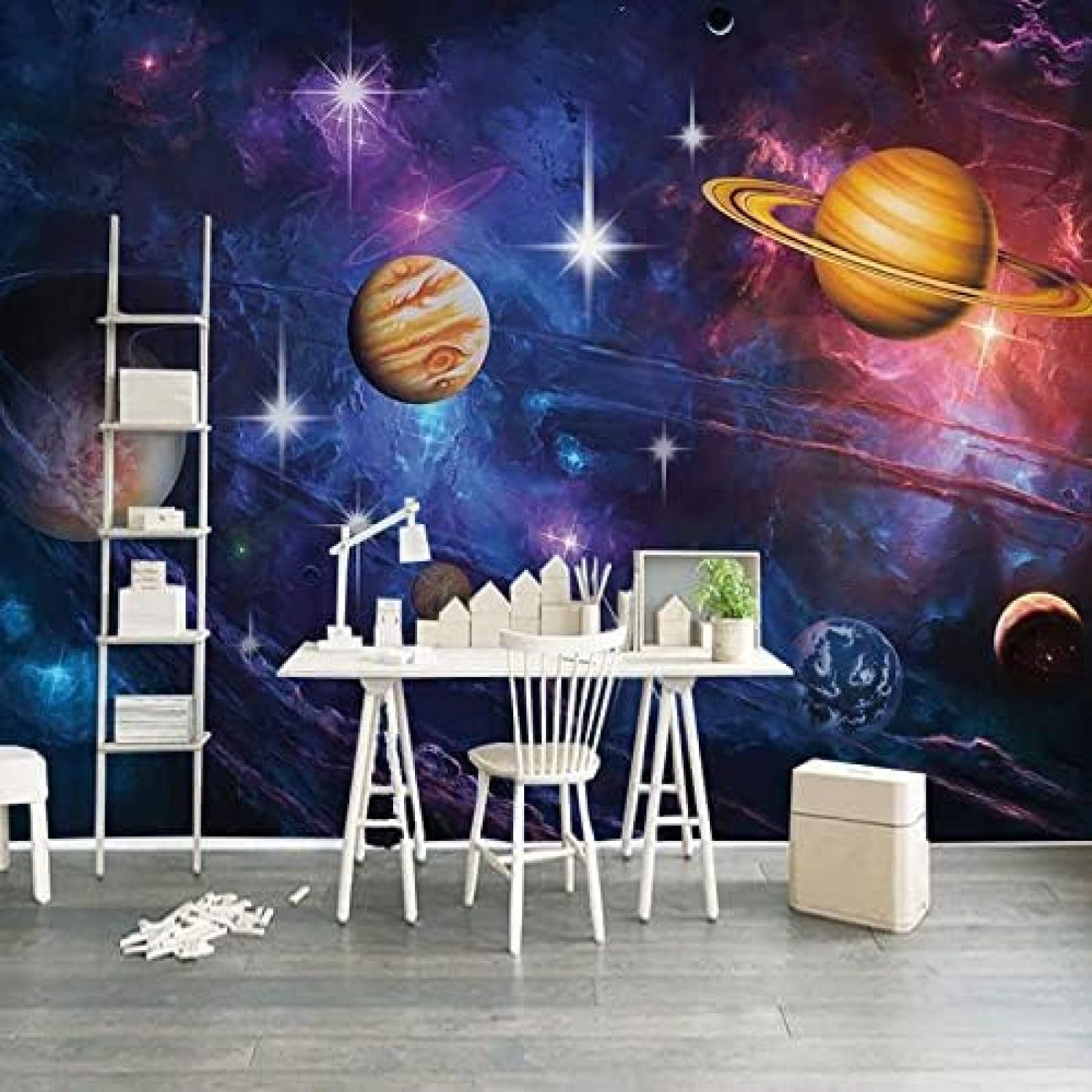 XLMING Cosmic Star Theme Poster 3D Tapete Wohnzimmer Sofa Schlafzimmer Esszimmer Home Dekoration Wand-430cm×300cm