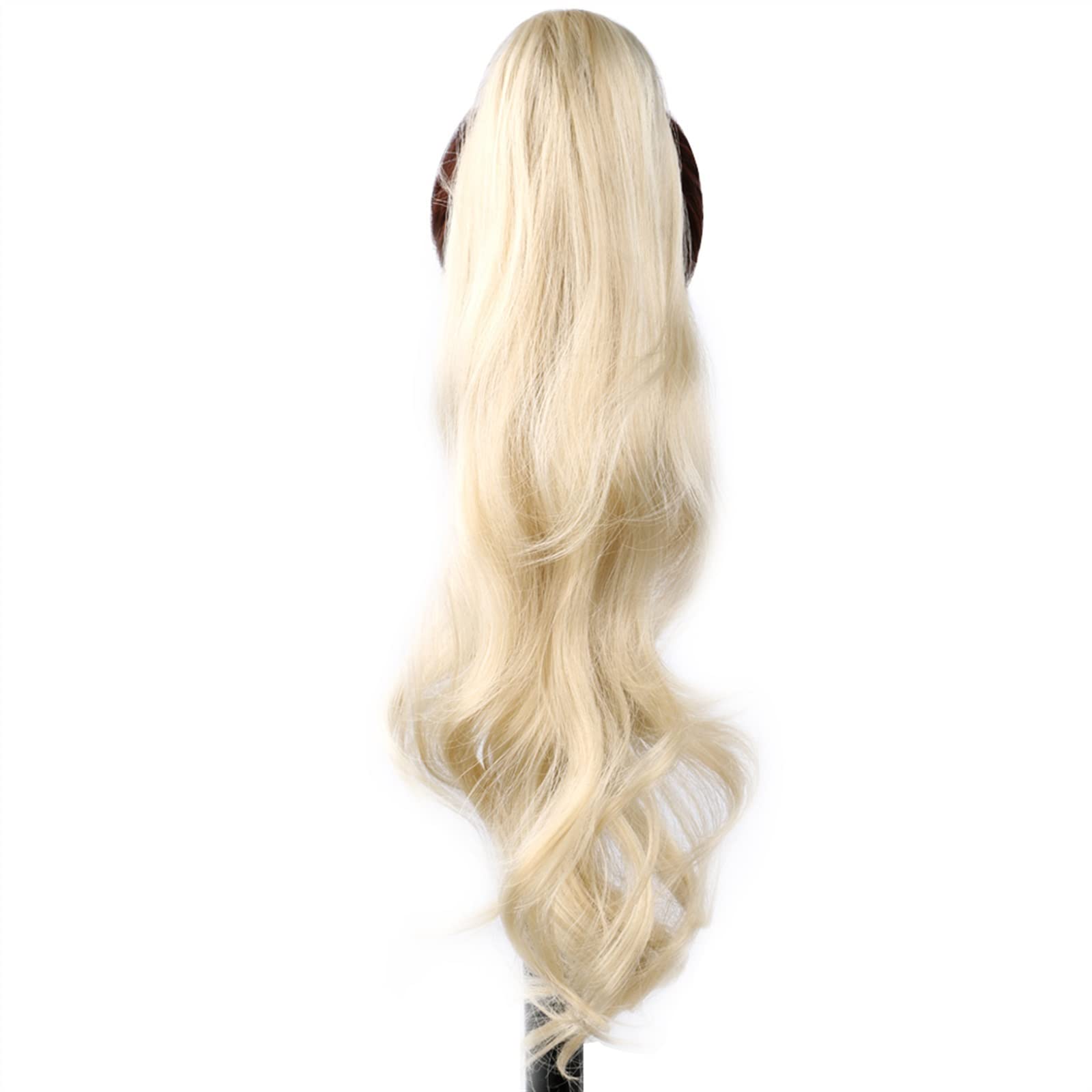 Pferdeschwanz Haarteil 32-Zoll-Kunststoff-Flexible Wrap-Around-Pferdeschwanz-Länge Pferdeschwanz-Verlängerungen Blonde Pferdeschwanz-Haarteile for den täglichen Gebrauch von Frauen Pferdeschwanz Haarv