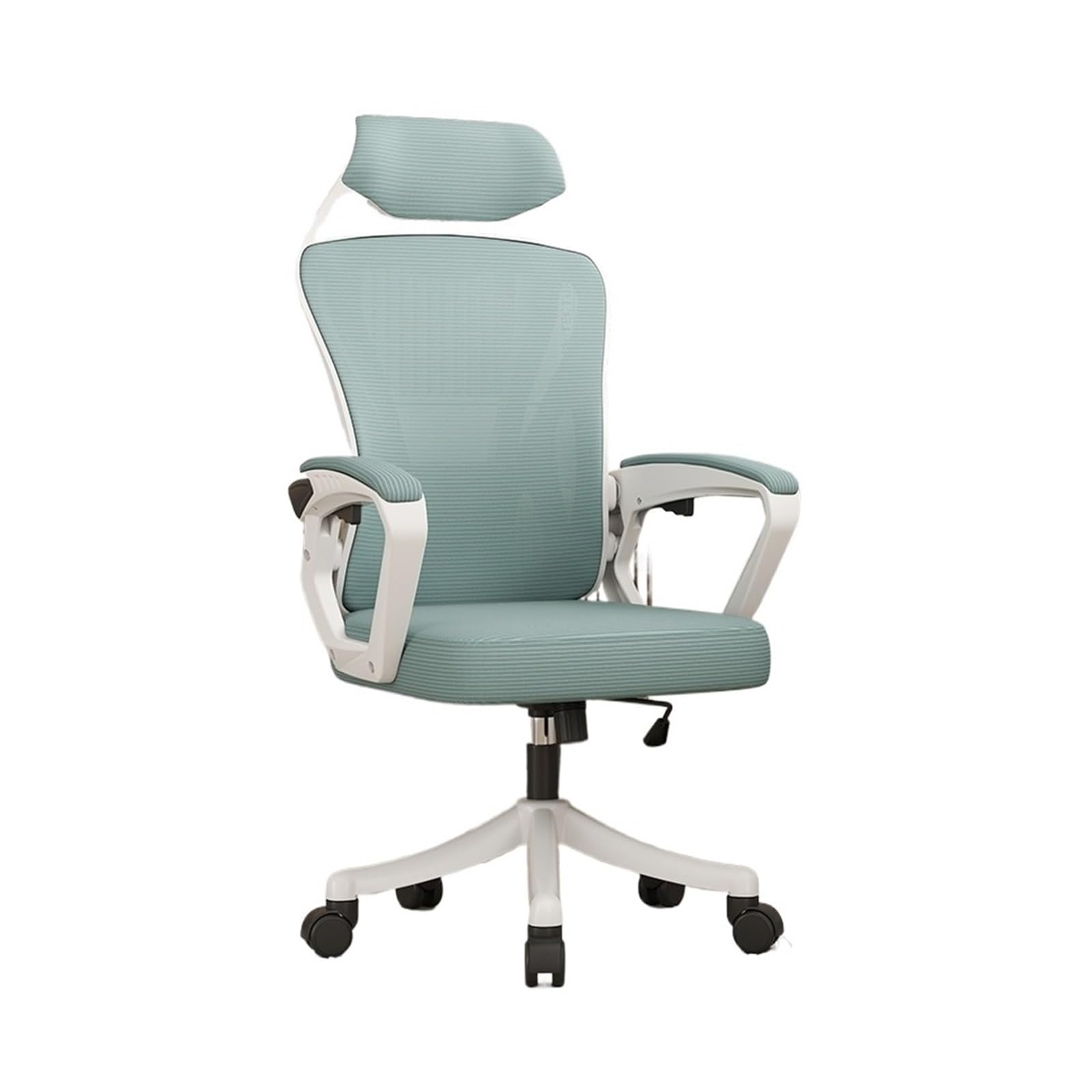 FUHAI-666 Bürostühle Ergonomischer Stuhl mit Lendenwirbelschutz, Home-Office-Stuhl, bequemer Gaming-Stuhl mit hoher Rückenlehne for Schlafzimmer, drehbarer Bürostuhl Schreibtischstuhl(Green)