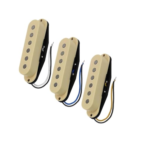 Vintage Single Coil Pickups Set Gelb Schöne Gitarren-Ersatzteile Single-Coil-Tonabnehmer