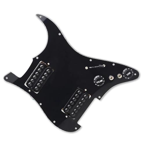 Standard-Pickguard-Tonabnehmer HH Loaded Prewired Two Humbucker Coil Splitting Pickguard Pickup für E-Gitarre (Color : A)