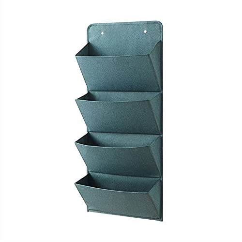 BFVAKBKYT Hängende Lagerung über der Tür, Door Wall Hanging Storage Bag Foldable Wall Mounted Organizer with 4 Layers Oxford Cloth Wall Mounted Storage Bag