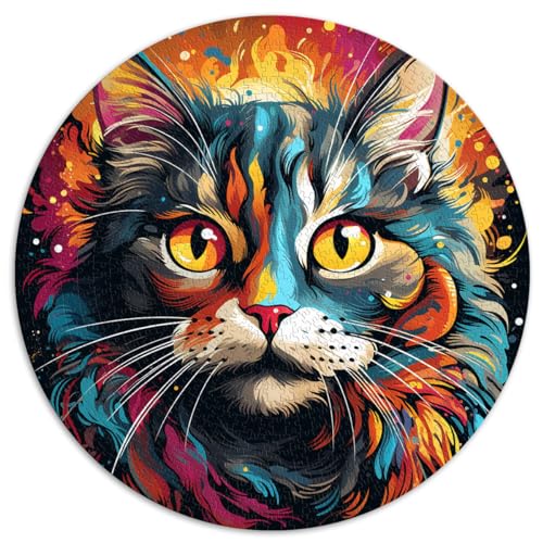 Puzzles Geschenk Katze für Erwachsene 1000 Teile Puzzle 26,5x26,5 Zoll Denksport-Puzzle Spielzeug Puzzles Lernspiele Stressabbauende Puzzles