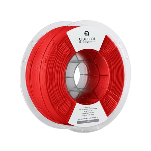 QIDI TECH ASA Filament 1.75mm rot,3D Drucker Filament ASA 1kg Spule(2.2lbs),Hohe UV Beständigkeit,Geruchsarm,Perfekt für den Druck von Outdoor Funktionsteilen,Passend für die meisten FDM 3D Drucker