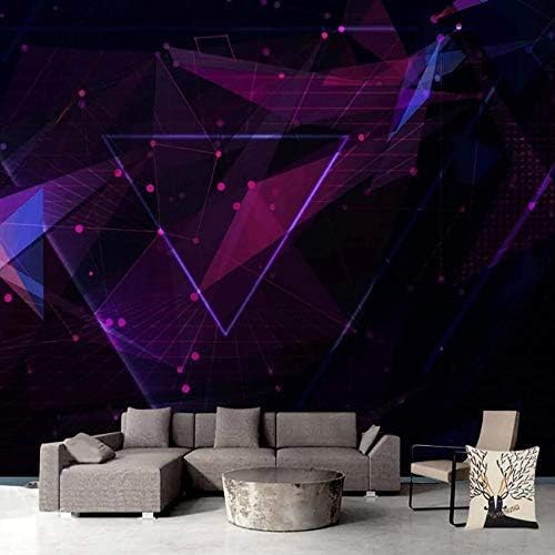 XLMING Geometrische Kurvenraumerweiterung Küche Esszimmer Arbeitszimmer Wohnzimmer TV Hintergrund Wand 3D Tapete-350cm×256cm