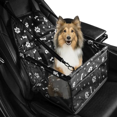 Hund for Auto-Rücksitz, atmungsaktiver Auto-Sitzerhöhung for Hunde, bequeme Haustier-Autotransporter for kleine Hunde und Haustier-Sitzerhöhung fürs Auto, Hunde-Auto-Sitzerhöhung und Hunde-Autositz in