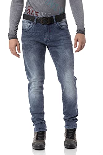 Cipo & Baxx Herren Jeanshose Pants Denim CD811 Blau W36 L32