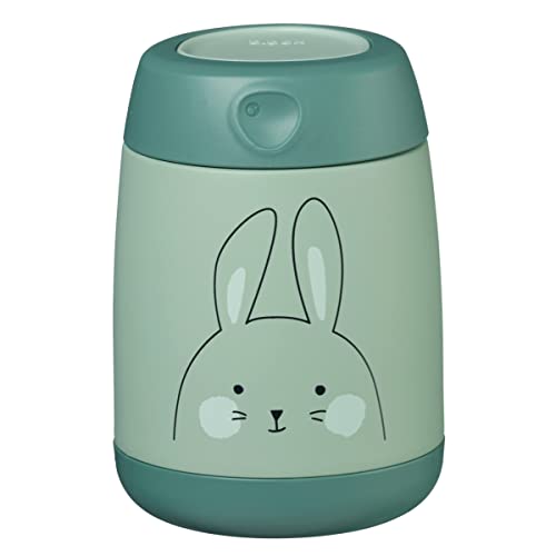 b.box Baby-Lunchbox aus Edelstahl, isoliert, 210 ml, So Bunny Grün