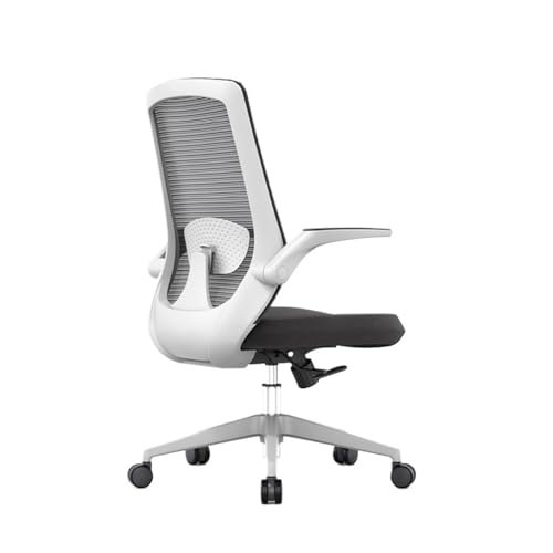 Bürostuhl Ergonomischer Computerstuhl mit hoher Rückenlehne aus Netzstoff, Drehsitz for Zuhause, Arbeitszimmer, verstellbare Armlehnen und ergonomisches Design, Bürostuhl, Schreibtischstühle mit dicke