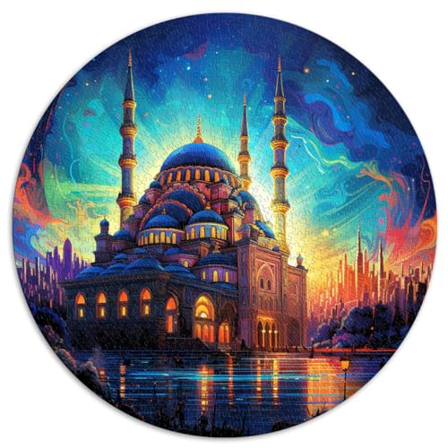 Puzzle, Lernspiele, Blaue Moschee in Konstantinopel, Türkei, 1000-teiliges Puzzle für Erwachsene, 67,5 x 67,5 cm, lustige Puzzlespiele, Familienpuzzlespiel