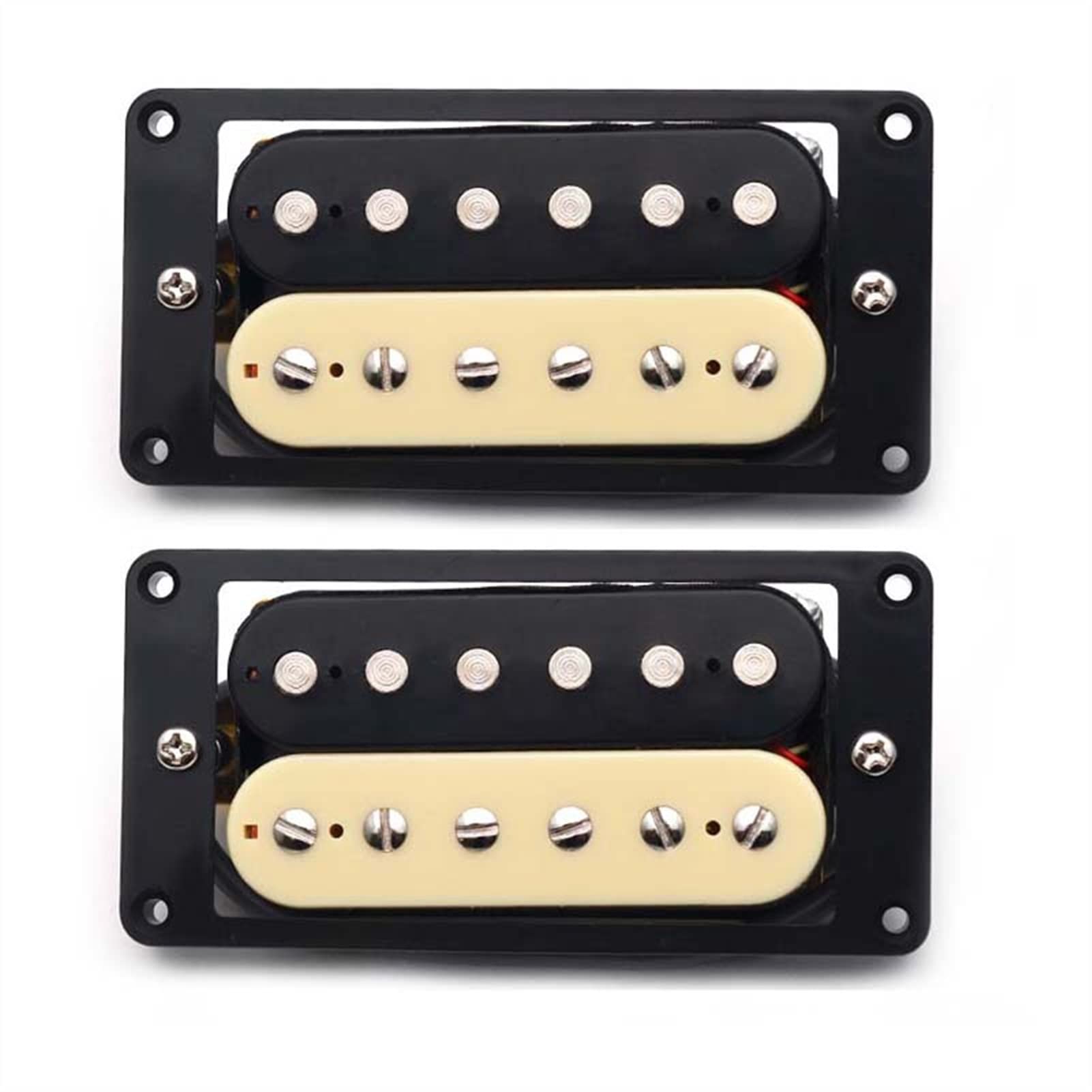 ZENGXUE Gitarre Pickup Humbucker Double Coil Electric Guitar Pickups 50 / 52mm Mit Installation Von Rahmengitarrenzubehör Humbucker Tonabnehmer Set