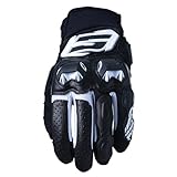 ファイブ Five 830123 Motorradhandschuhe Sport, kurz, SF3, Schutz 1KP, weiche Belüftung, Schwarz & Weiß, XL