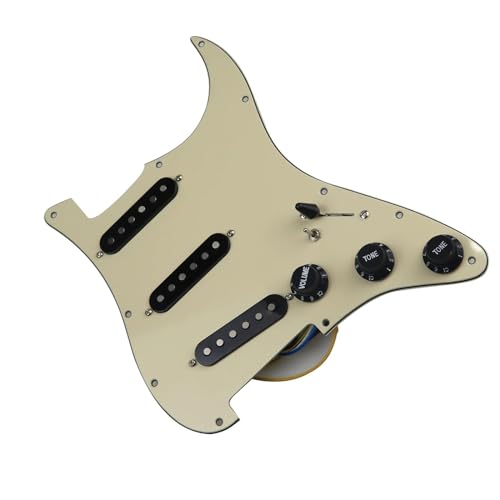 Standard-Pickguard-Tonabnehmer 7-Wege-Typ, voll bestücktes, vorverdrahtetes Schlagbrett, SSS-Single-Coil-Tonabnehmer, exquisites Set für E-Gitarre (Color : U)