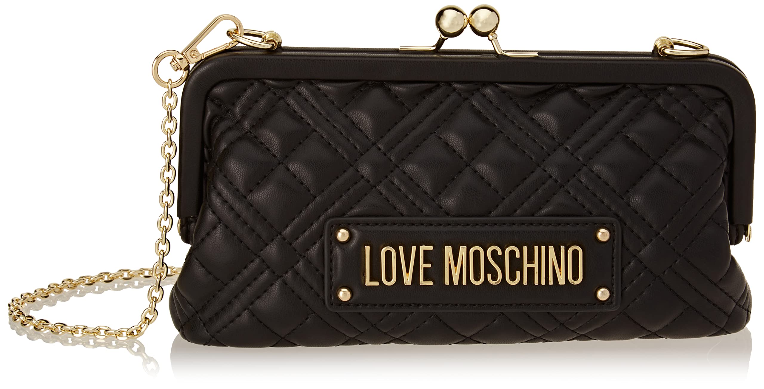 Love Moschino Damen Jc4252pp0gla000 Schultertasche, Schwarz